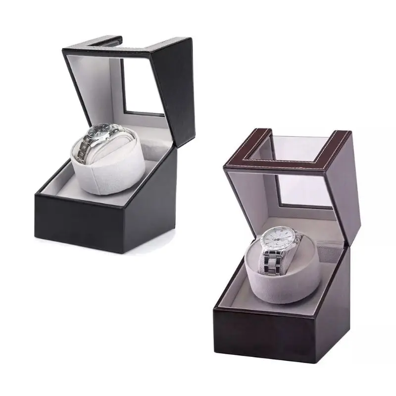 

Automatic Winding Box Shaker,Single Watch Winder Holder Display Storage Automatic Mechanical Watch Storage Box