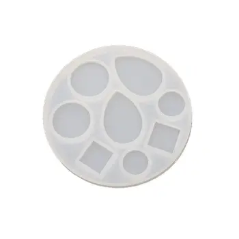 

DIY Geometric Round Square Teardrop Earrings Pendant Resin Mold Jewlery Making