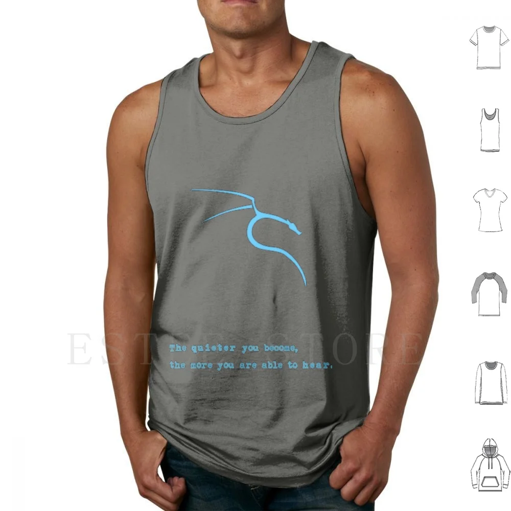 Kali Linux Tank Tops Vest Sleeveless Kali Linux Metasploit Mr Robot Raspberry Pi Debian Tor Logo Duckduckgo Search Engine