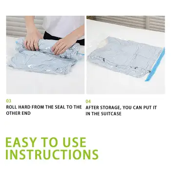 

3 Size Household Products Travel Storage Bag Convenient Practical Compression Bag Vacuum Storage Bag Hand Pump Bedding