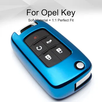 

Soft TPU Car Key Case Cover For Opel Corsa A B C D Mokka Antara Vivaro Meriva B Astra J H K Gtc Insignia Keyring Chain Styling