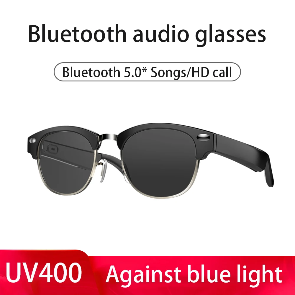 

Against Blue Light Glasses Wireless Audio Bluetooth Headset Bass Hifi Open Ear Speaker IPX64 Smart Sunglasses For Ios Android