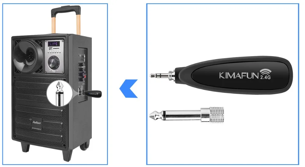 KIMAFUN скрипичный микрофон 2,4G мини беспроводной Профессиональный музыкальный инструмент конденсаторный микрофон система для скрипки