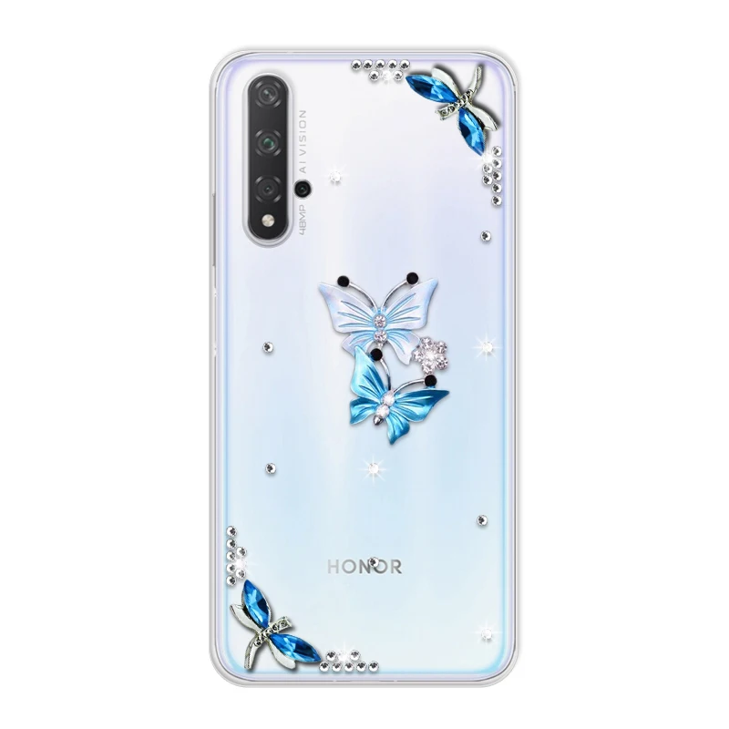 For Huawei Honor 20 Case Shiny Diamond Silicone Soft TPU Phone Case Fundas For Huawei Nova 5T 5 T Honor 20 Honor20 Cases Cover