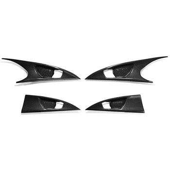 

ABS Carbon Fiber Style Door Handle Covers Trims Interior Decoration Accessories for Honda Civic Sedan 2016-2020
