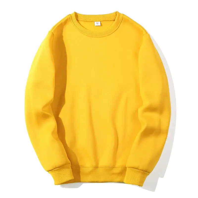 yellow Однотонные свитшоты новые весенние осенние модные толстовки мужские большие размеры теплые флисовые пальто мужские брендовые хип-хоп толстовки свитшоты - Цвет: yellow