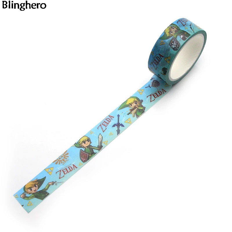 Bling hero аниме герой 15 мм X 5 м васи лента Персонализированная маскирующая лента стикер для канцелярских товаров крутая ручная счетная лента клейкая лента BH0021