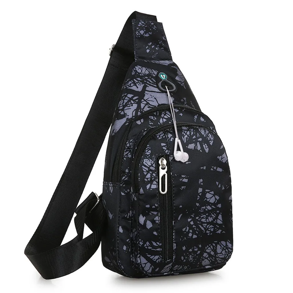

Crossbody Handbag Women Unisex Fashion Simple Style Waterproof Nylon Outdoor Sports Large Capacity Chest Waist Bag Pocket Sale