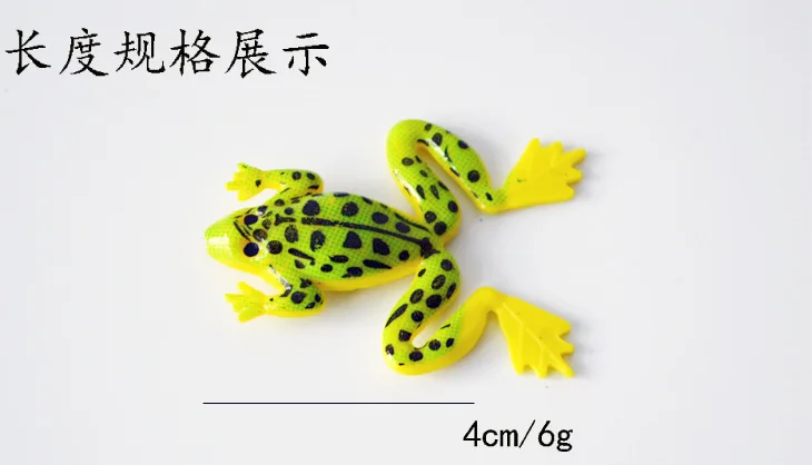 Weihai производство 4 см/6 г программное обеспечение Лягушка приманка искусственная приманка силикагель Мягкая приманка