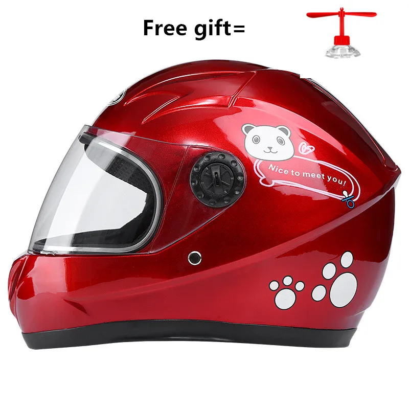 Casque de moto mignon pour enfant, casques de vélo de sécurité pour enfant,  rouge, jaune, bleu