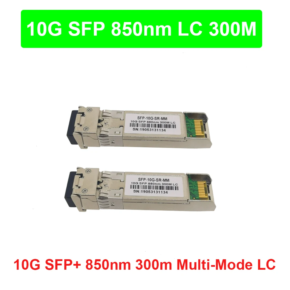 10G SFP+ многорежимный дуплекс 1310nm LC разъем 300m двойной волоконный 10G SFP moudle приемопередатчик одномодовое волокно