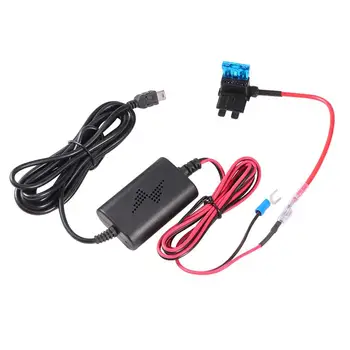 

Car Dash Cam Charger Adapter Hard Wire Kit Mini USB ABS 12v to 5v Driving Recorder USB Step-down Cable Overcharge protection