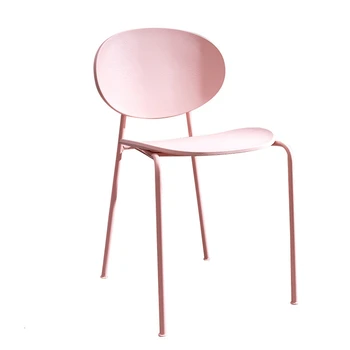 

Chair home simple lazy plastic stool chair Nordic leisure chair to discuss dining chairs