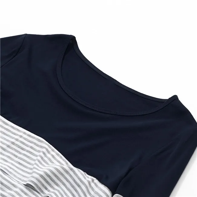 Блузка для беременных; коллекция 2019Top; блузка в полоску с длинными рукавами для беременных и кормящих мам; одежда для женщин; Ropa Embarazada