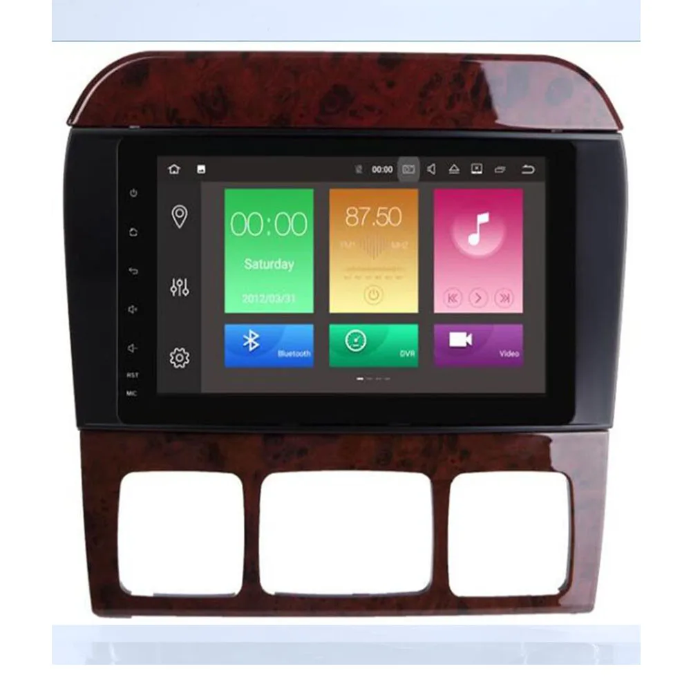Excellent 2 Din Andorid 9.0 4+64G 8 core Car Radio DVD Player for Mercedes Benz W220 W215 S280 S320 S350 S400 S500 CL600 S Class GPS 3