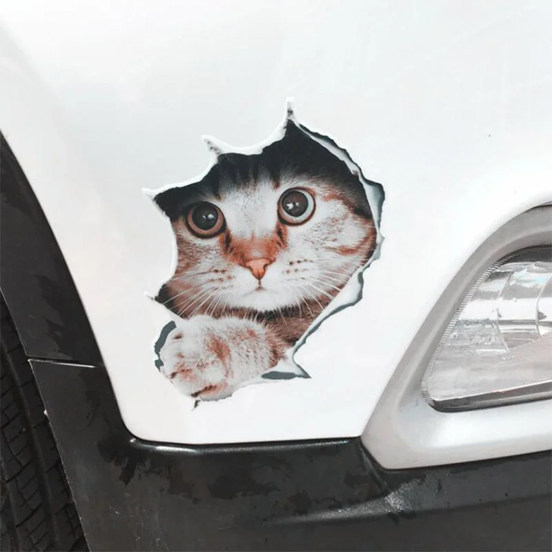 Цветная печать Светоотражающая наклейка крутой Цвет Бабочка бампер стикер s креативный цветной стикер s окклюзия царапины стикер автомобиля