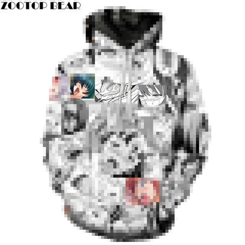 LMS1092 Sweaty Face Ahegao Весенняя Повседневная Толстовка с 3D принтом спортивная мужская толстовка с капюшоном пуловер куртка в уличном стиле Прямая поставка ZOOTOPBEAR - Цвет: LMS1092