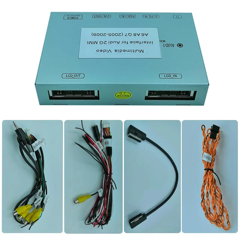 Clearance Multimedia Video Interface for Audi A6 A8 Q7 MMI 2G with parking guidelines 1