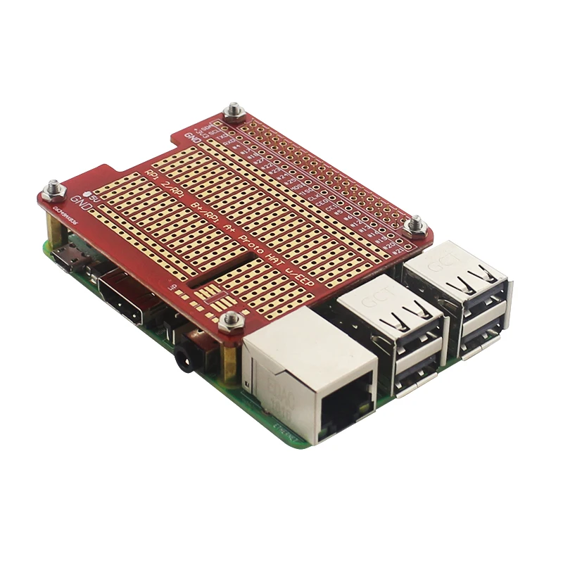 Плата расширения Raspberry Pi Proto HAT также для 4 Model B Red RPI GPIO Board UNO R3 3B +/3B|board for arduino|pi 3pi 2 |