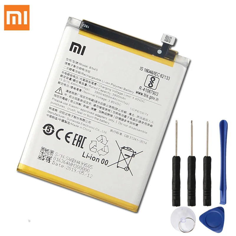 Оригинальная запасная батарея BN49 для Xiaomi Redmi 7A настоящая телефона 4000
