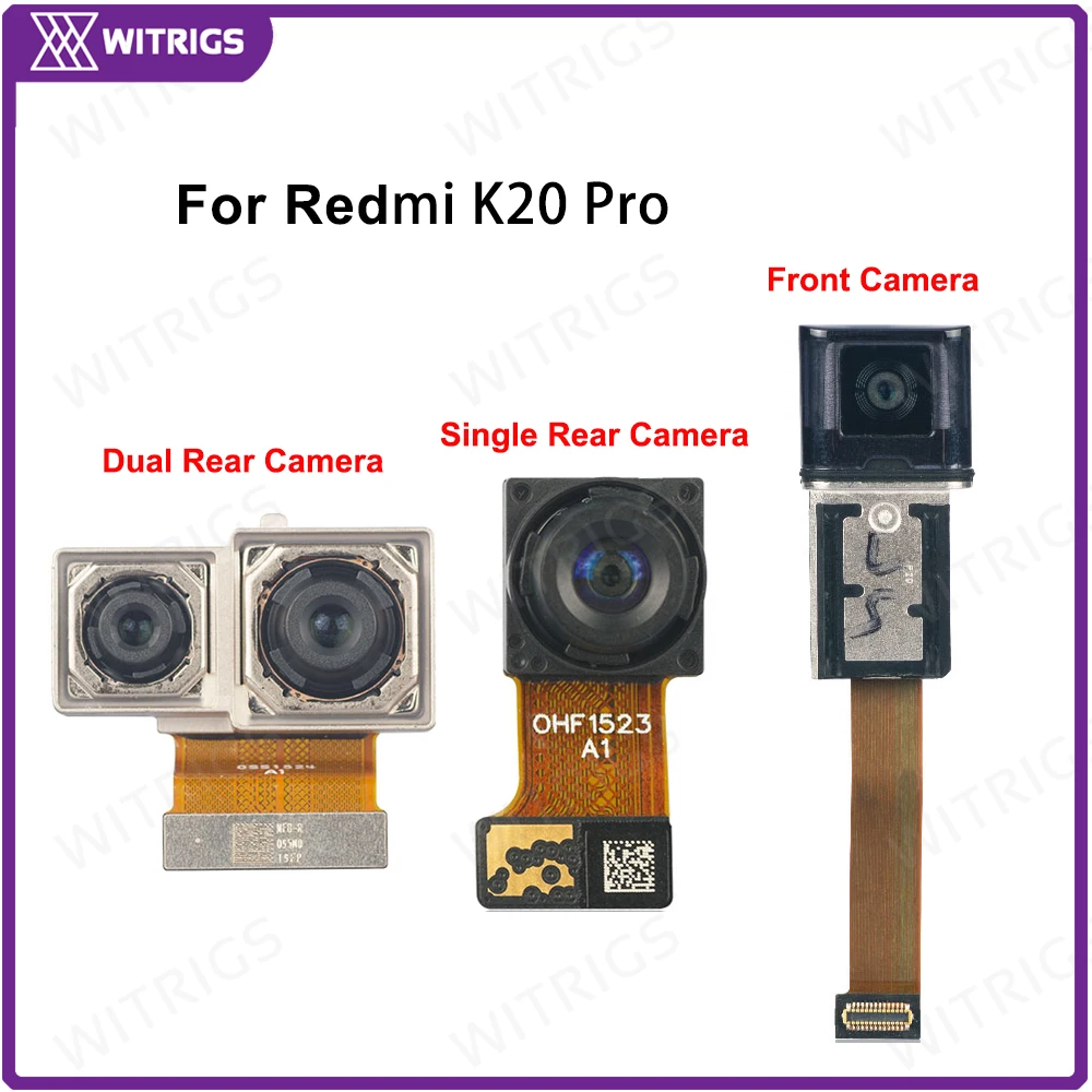 WITRIGS For Redmi K20 Pro Rear Front Camera Back Small Camera Big Main Selfie Camera Flex Cable Repair Replacement Parts WITRIGS For Redmi K20 Pro Rear Front Camera Back Small Camera Big Main Selfie Camera Flex Cable Repair Replacement Parts