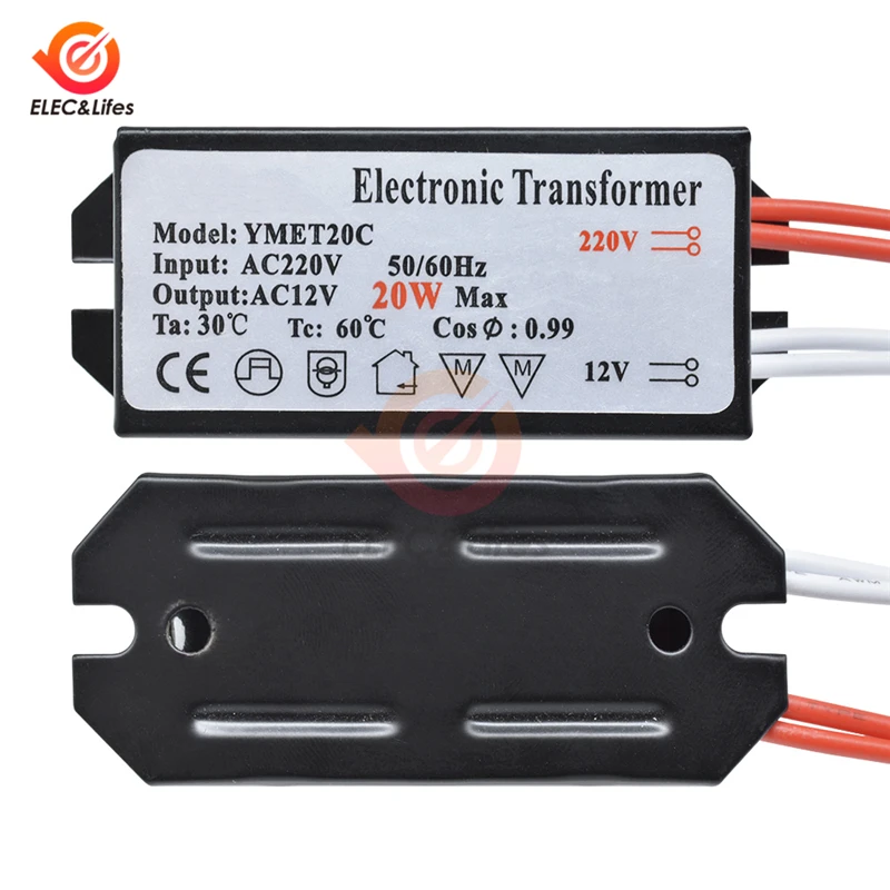 20W AC 220V to 12V Step Down Voltage Converter Power LED Light Transformer Regulator LED Driver for Smart Home Ceiling Cabinet 20W AC 220V to 12V Step Down Voltage Converter Power LED Light Transformer Regulator LED Driver for Smart Home Ceiling Cabinet