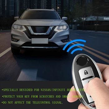 

For Nissan Car Key Shell Keychains FOB Cover For Infiniti Accessories New