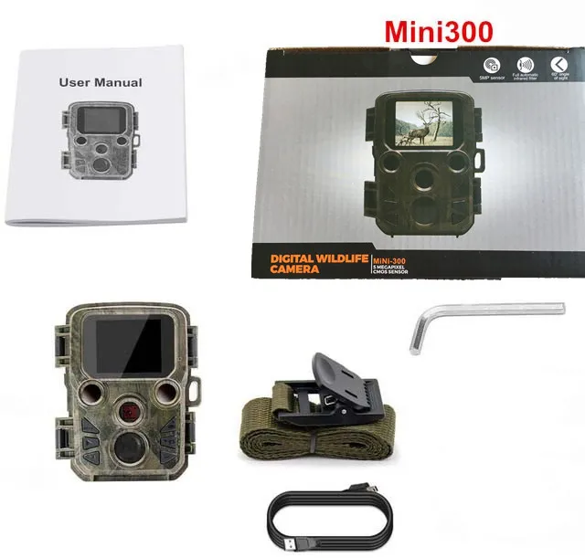 Mini Photo Traps Game Camera Trail Hunting 16MP 1080P Outdoor Wildlife Scout Guard Night Vision Camera with 0.45s Fast Trigger IP66 Waterproof (4)
