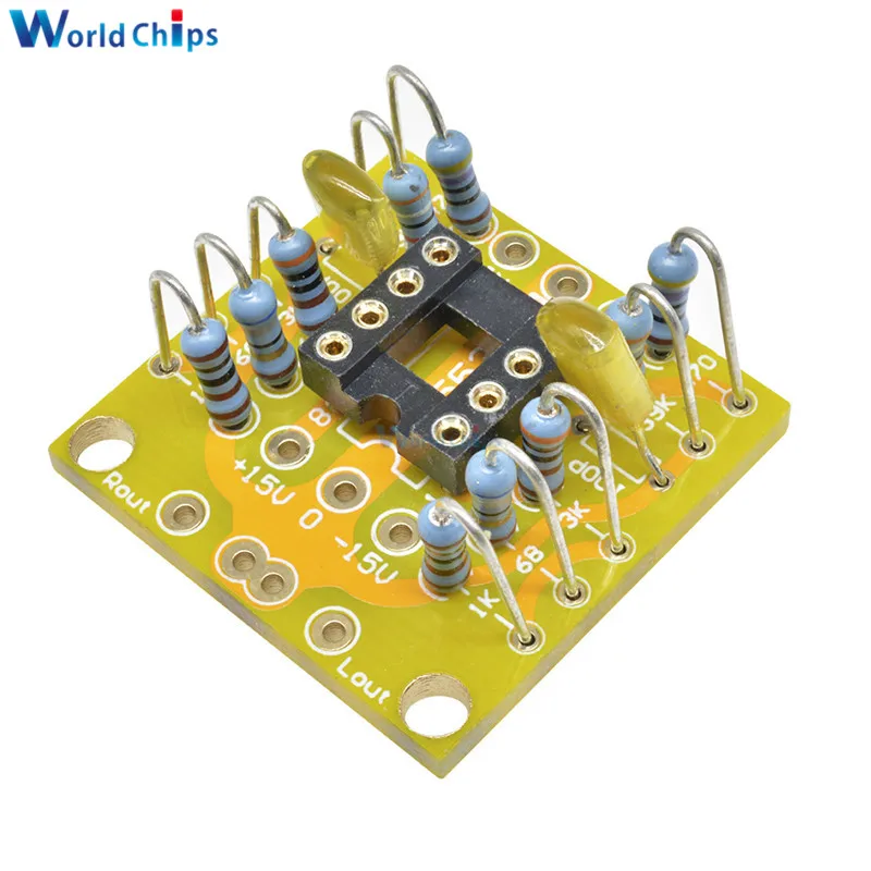 Двойной OP Amp плата предусилителя DC усилитель PCB Предварительный пустой модуль