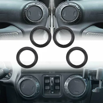 

Black Car Interior trim For Jeep Wrangler JK 2011-2017 Set Replacement Decor Kit
