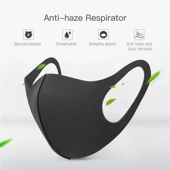 

5/10PCS Thin Face Sponge Mask Washable Breathable Windproof Dust Resistant Face Mask