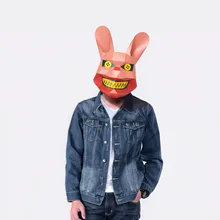 Бумажная маска 3d страшный Кролик костюм Косплей бумага для творчества Маска модели Рождество Хэллоуин Выпускной вечерние подарки