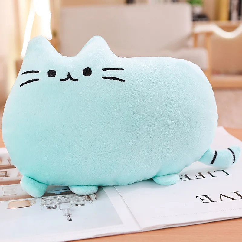 40/55 см Kawaii Безликий кошка Мягкий Плюшевый игровой комплекс для кошек игрушки плюшевые игрушки животных кошка мягкие игрушки для детей, подарок на день рождения милые подушки мягкая игрушка - Цвет: green