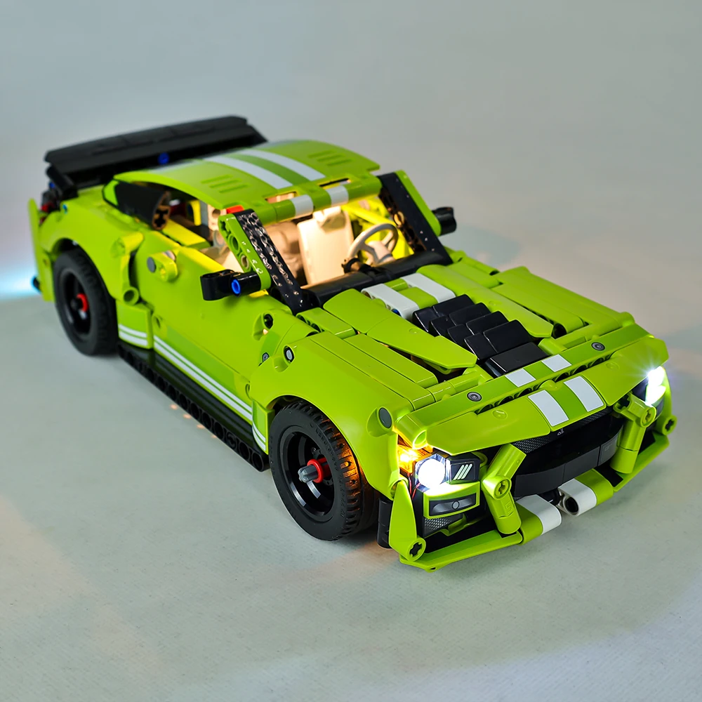 Easylite Easylite Led Light Kit Per Ford Mustang 42138 Auto Da Corsa Da Collezione Building Blocks Giocattoli Fai Da Te Mattoni Lampada Set No Model