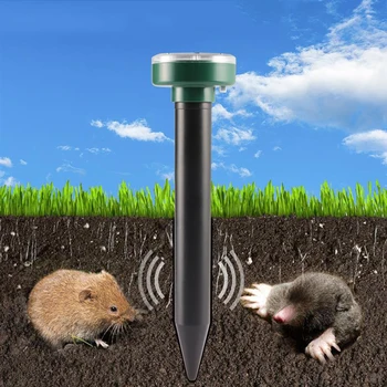 

IP64 Solar Mouse Repeller Vibration Ultrasonic Farm Outdoor Electronic LED Farm Snake Built in Battery LED Bulbs Lithium Battery
