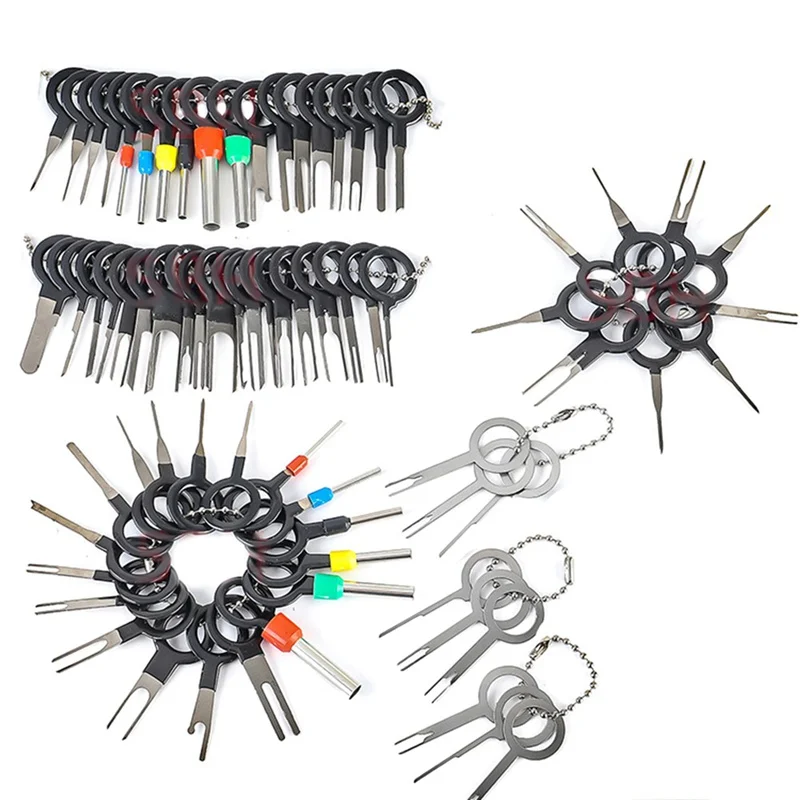 

New Car Computer Cerminal Disassembly And Ejector Set Pin Ejector Wire Kit Extractor 70Pcs Auto Terminal Removal Connector