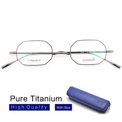 MUZZ ручной работы чистый титановая оправа для очков Для мужчин Сверхлегкий Multi Угол Для женщин очки по рецепту кадров Близорукость