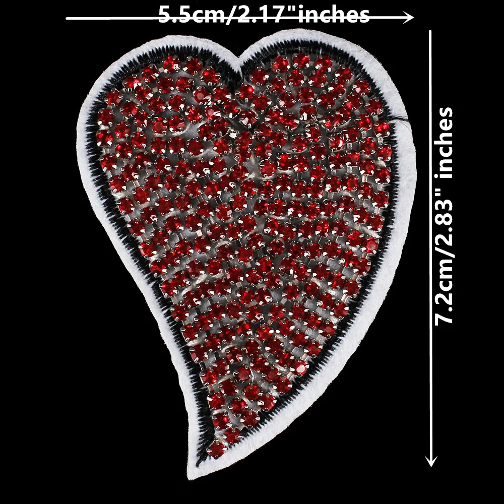 Рукоделие любовь сердце Рука стрелка вид Стразы блесток бисера цветок аппликация на футболку нашивки для одежды обувь мешок DIY шитье