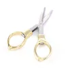 1Pcs Multifunction Stainless Steel Plastic Handle Foldable Scissors Portable Stationery Office DIY Tool Fishing Line Scissors 4