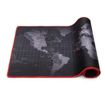 

Gaming Mouse Pad Old World Map Computer Mousepad Anti-slip Gaming Mouse Mat LFX-ING