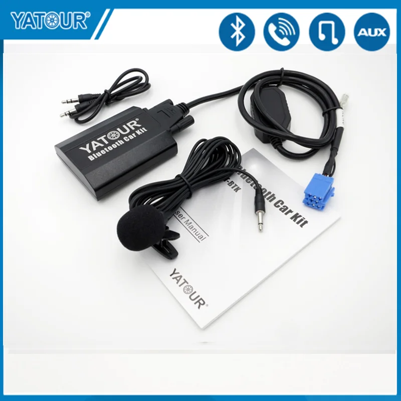 Автомобильный Bluetooth AUX комплект Yatour для Renault Megane Лагуна Scenic Siemens VDO Dayton 8 контактный