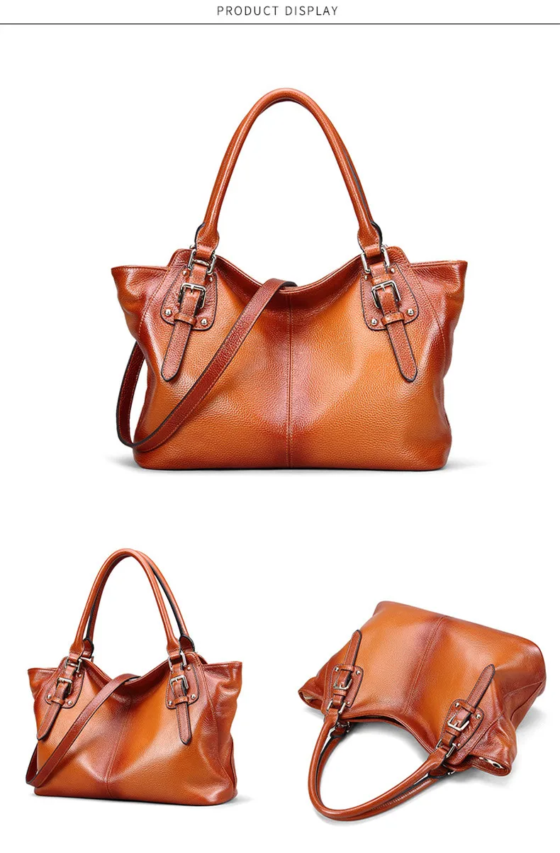 Pyaterochka, женские винтажные сумки, натуральная кожа, сумка на плечо, Европейская и американская Большая вместительная Повседневная сумка, сумки-тоут