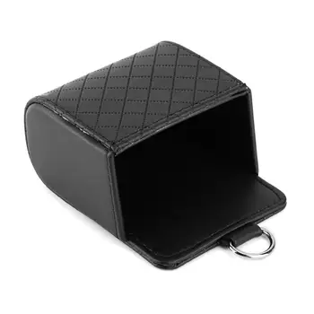 

Multi-purpose storage box Car Air Vent Outlet Organizer Storage Bag Phone Box Holder Pocket Microfiber PU Leather Black