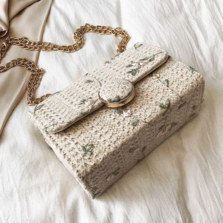 

New Arrival Bag Women's 2019 Spring And Summer New Style Korean-style Versatile Beach Bag Straw Shoulder Bag GIRL'S Heart Woven