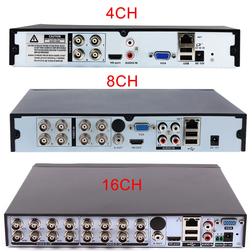 In CCTV DVR Recorder 4CH 8CH 16CH 5M-N XMEye APP Digital