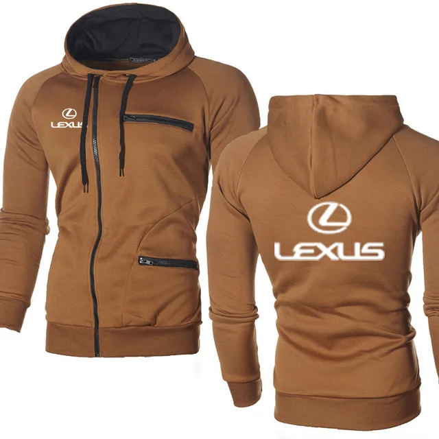Мужская куртка для Lexus Car с логотипом, повседневная, в стиле хип-хоп, Harajuku, с длинным рукавом, флисовая, теплая, толстовки, мужская одежда на молнии - Цвет: as picture