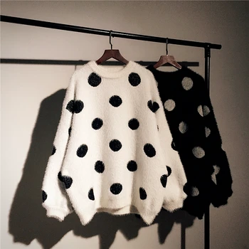 

thicken warm lantern sleeved women sweaters and pullovers loose winter new loose lady eleant pulls fashion outwear coat tops