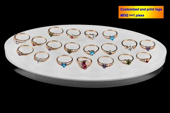 

Oval Acrylic Jewelry Display Tray Cosmetic Perfume Jewellery Holder for Bracelet Earring Ring Sunglasses Little Doll Organizer