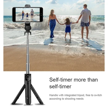 

3 in 1 Wireless Bluetooth Selfie Stick Extendable Handheld Monopod Foldable Mini Tripod With Shutter Portable Stander For iPhone