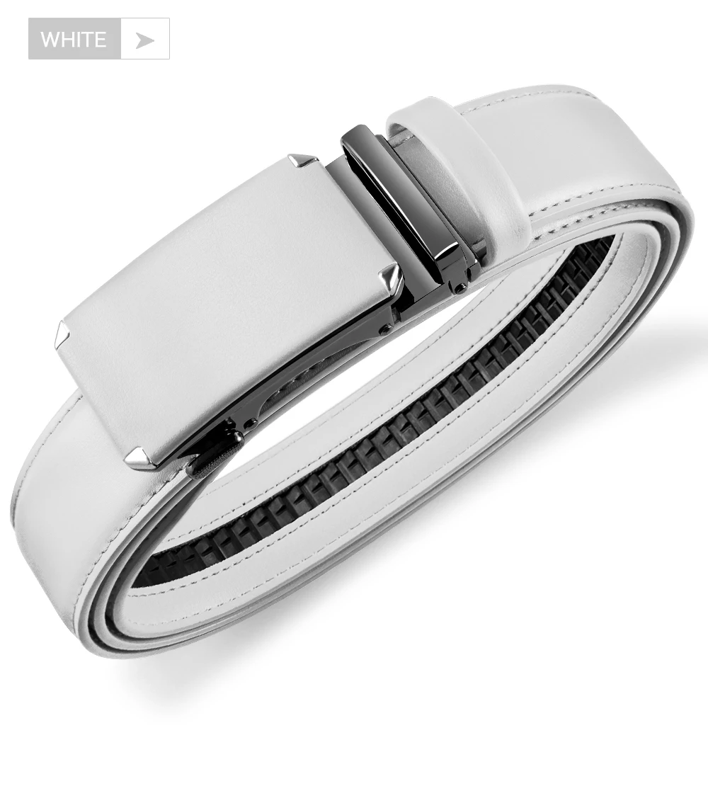 Boucles De Ceinture à Cliquet Automatique Pour Homme - Lot De 2, Largeur 35 Mm, Design élégant Gris